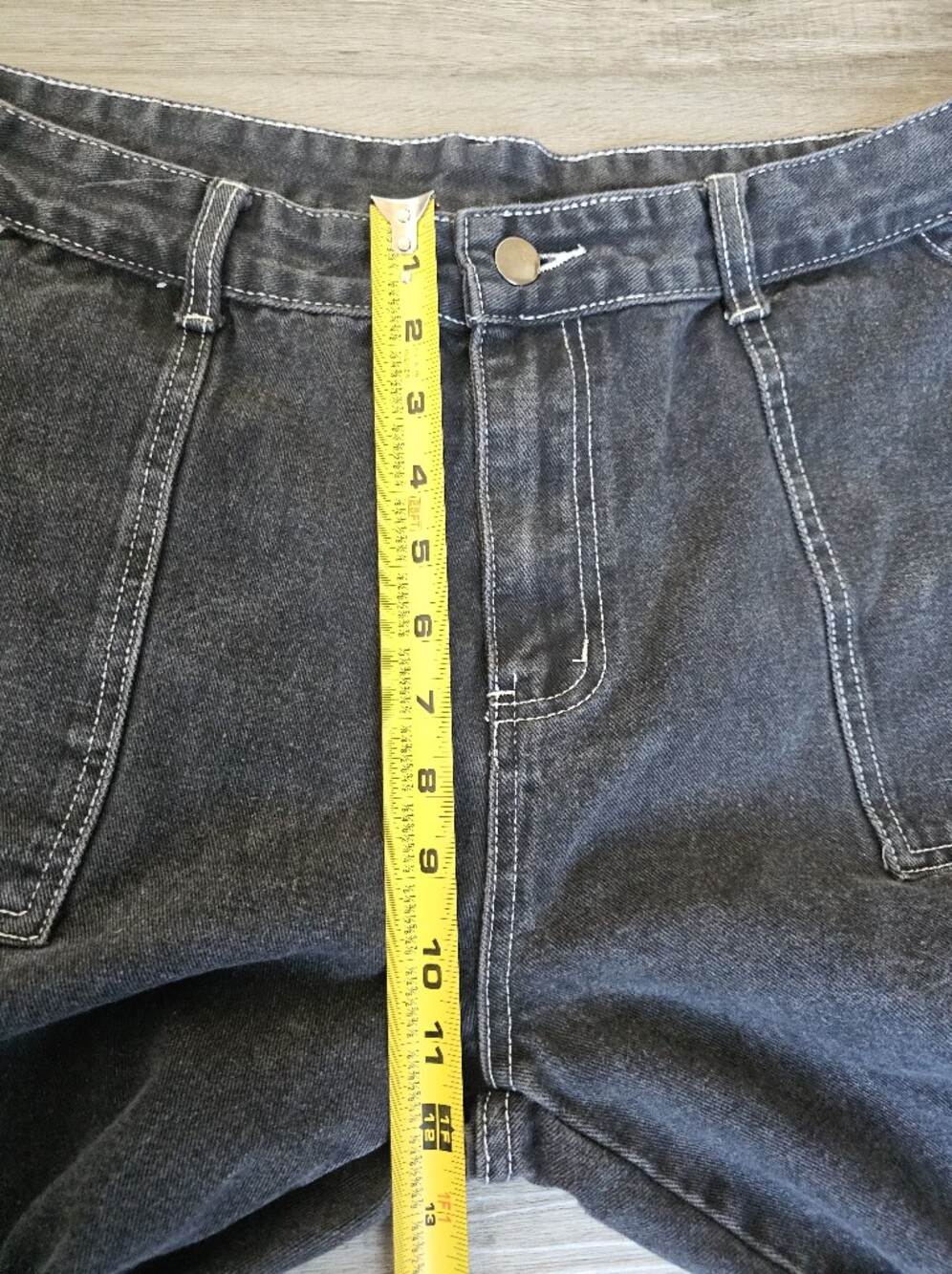 Manfinity Black Contrast Stitch Cargo Jeans XXL - Picture 7 of 15